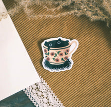 Load image into Gallery viewer, Tea Cup Cats | STICKER
