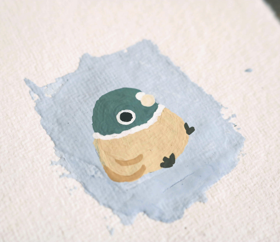 miniature Pigeon | Original painting